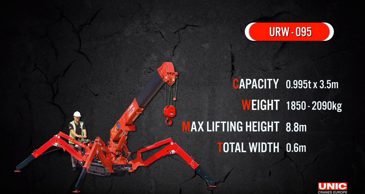 Mini-Crane UNIC URW-095 video